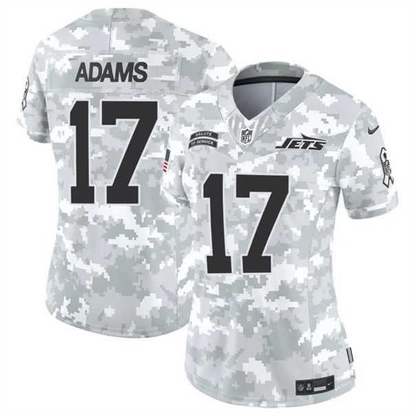 Womens New York Jets #17 Davante Adams 2024 F.U.S.E Arctic Camo Salute To Service Limited Stitched Jersey Dzhi